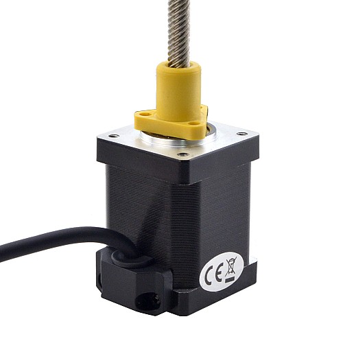 NEMA 14 External Acme Linear Stepper Motor 1.5A 47mm Stack Screw Lead 12.7mm(0.5) Lead Length 150mm - 14E19S1504WF5-150RS | StepperOnline AU