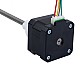 Nema 17 External 34mm Stack 0.4A Lead 2mm(0.07874) Length 200mm - 17E13S0404AF4-200RS | StepperOnline AU