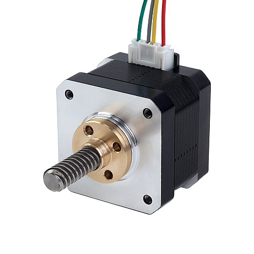 Nema 17 External 34mm Stack 0.4A Lead 8mm(0.31496") Length 32mm - 17E13S0404MB4-032RB | StepperOnline AU