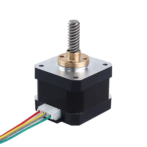 Nema 17 External 34mm Stack 0.4A Lead 8mm(0.31496") Length 32mm - 17E13S0404MB4-032RB | StepperOnline AU