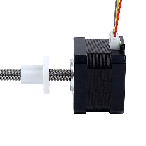 Nema 17 External 34mm Stack 0.4A Lead 8mm(0.31496") Length 150mm - 17E13S0404MB4-150RS | StepperOnline AU