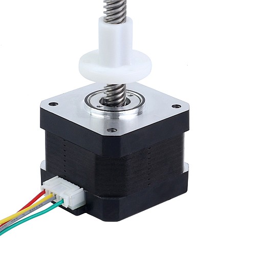 Nema 17 External 34mm Stack 0.4A Lead 8mm(0.31496") Length 150mm - 17E13S0404MB4-150RS | StepperOnline AU