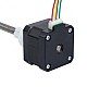 Nema 17 External 34mm Stack 0.4A Lead 8mm(0.31496) Length 200mm - 17E13S0404MB4-200RS | StepperOnline AU