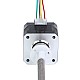 Nema 17 External 34mm Stack 0.4A Lead 8mm(0.31496) Length 300mm - 17E13S0404MB4-300RS | StepperOnline AU