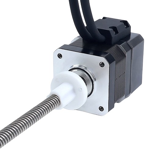 Nema 17 External 34mm Stack 1.68A Lead 8mm(0.31496") Length 200mm w/ Optical Incremental Encoder 1000PPR - 17E13S1684MB4-200RS-OE1K | StepperOnline AU