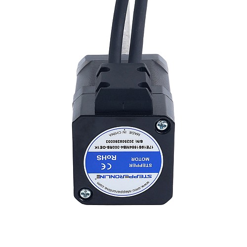 Nema 17 External Acme Linear Stepper Motor 1.68A 48mm Stack Screw Lead 8mm(0.31496") w/ Optical Incremental Encoder 1000PPR - 17E19S1684MB4-300RS-OE1K | StepperOnline AU