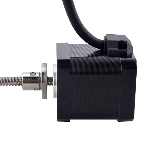 NEMA 17 External Ball Screw Linear Stepper Motor 2.5A 48mm Stack Screw Lead 2mm(0.07874) Lead Length 150mm - 17E19S2504BAM5-150RS | StepperOnline AU