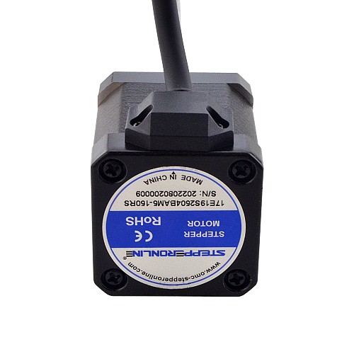 NEMA 17 External Ball Screw Linear Stepper Motor 2.5A 48mm Stack Screw Lead 2mm(0.07874) Lead Length 150mm - 17E19S2504BAM5-150RS | StepperOnline AU