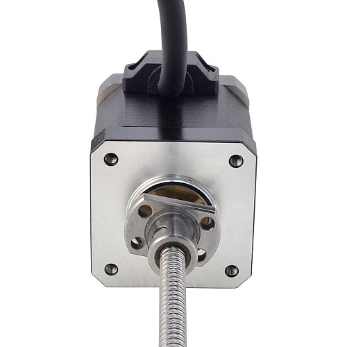 NEMA 17 External Ball Screw Linear Stepper Motor 2.5A 48mm Stack Screw Lead 2mm(0.07874) Lead Length 150mm - 17E19S2504BAM5-150RS | StepperOnline AU