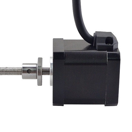 NEMA 17 External Ball Screw Linear Stepper Motor 2.5A 48mm Stack Screw Lead 1mm(0.03937) Lead Length 150mm - 17E19S2504BSM5-150RS | StepperOnline AU
