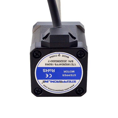 NEMA 17 External Acme Linear Stepper Motor 2.5A 48mm Stack Screw Lead 1.27mm(0.05) Lead Length 150mm - 17E19S2504FF5-150RS | StepperOnline AU