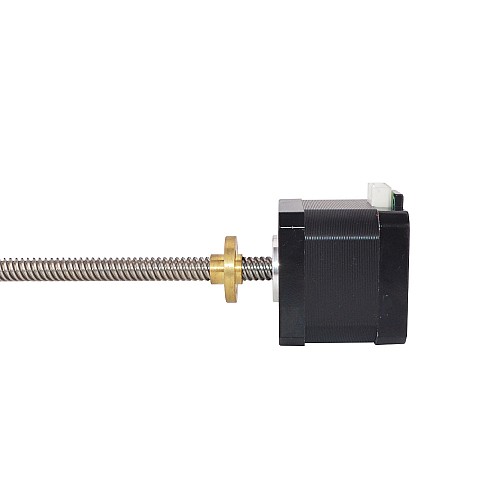 Nema 17 External 40mm Stack 1.5A Lead 8mm(0.31496) Length 310mm - 17LS16-1504E-310G | StepperOnline AU