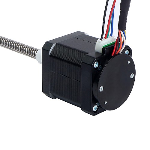 NEMA 17 External Trapezoidal Linear Stepper Motor 1.68A 48mm Stack w/ Magnetic Encoder 1000PPR(4000CPR) - 17LS19-1684E-200G-AR4 | StepperOnline AU