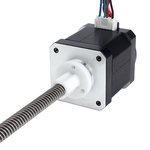 NEMA 17 External Trapezoidal Linear Stepper Motor 1.68A 48mm Stack w/ Magnetic Encoder 1000PPR(4000CPR) - 17LS19-1684E-200G-AR4 | StepperOnline AU