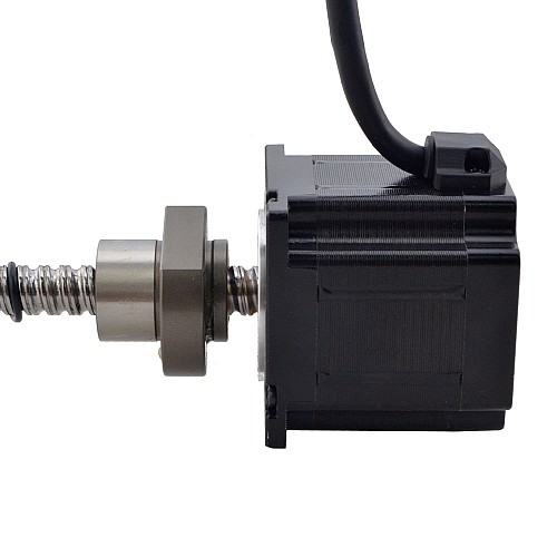 NEMA 23 External Ball Screw Linear Stepper Motor 3.0A 56mm Stack Screw Lead 5mm(0.1969) Lead Length 200mm - 23E22S3004BVL5-200RS | StepperOnline AU