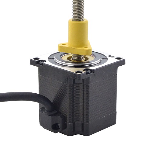 NEMA 23 External Acme Linear Stepper Motor 3.0A 56mm Stack Screw Lead 5.08mm(0.2) Lead Length 200mm - 23E22S3004HG5-200RS | StepperOnline AU