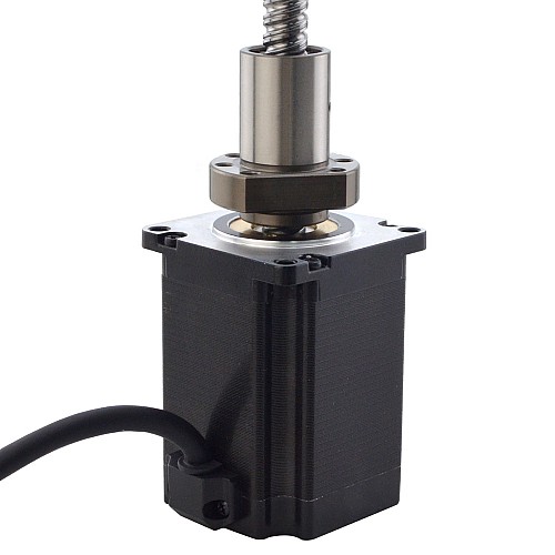 NEMA 23 External Ball Screw Linear Stepper Motor 4.0A 75mm Stack Screw Lead 10mm(0.3937) Lead Length 200mm - 23E30S4004B1L5-200RS | StepperOnline AU