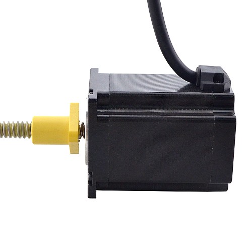 NEMA 23 External Acme Linear Stepper Motor 4.0A 76mm Stack Screw Lead 2.54mm(0.1) Lead Length 200mm - 23E30S4004GG5-200RS | StepperOnline AU