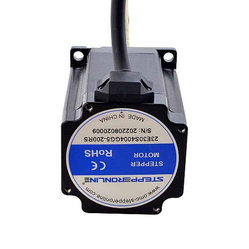 NEMA 23 External Acme Linear Stepper Motor 4.0A 76mm Stack Screw Lead 2.54mm(0.1) Lead Length 200mm - 23E30S4004GG5-200RS | StepperOnline AU
