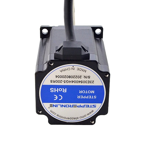 NEMA 23 External Acme Linear Stepper Motor 4.0A 76mm Stack Screw Lead 5.08mm(0.2) Lead Length 200mm - 23E30S4004HG5-200RS | StepperOnline AU