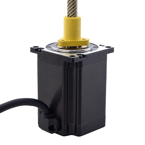 NEMA 23 External Acme Linear Stepper Motor 4.0A 76mm Stack Screw Lead 25.4mm(1) Lead Length 200mm - 23E30S4004YG5-200RS | StepperOnline AU