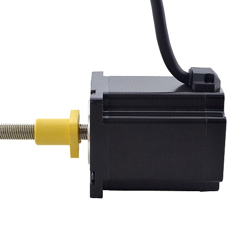 NEMA 24 External Acme Linear Stepper Motor 5.0A 75mm Stack Screw Lead 5.08mm(0.2) Lead Length 200mm - 24E30S5004HG5-200RS | StepperOnline AU
