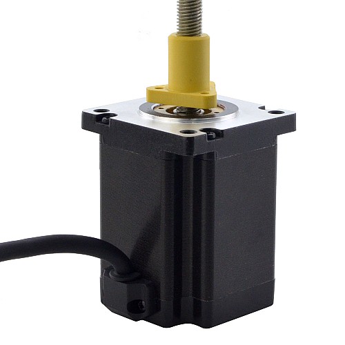 NEMA 24 External Acme Linear Stepper Motor 5.0A 75mm Stack Screw Lead 5.08mm(0.2) Lead Length 200mm - 24E30S5004HG5-200RS | StepperOnline AU