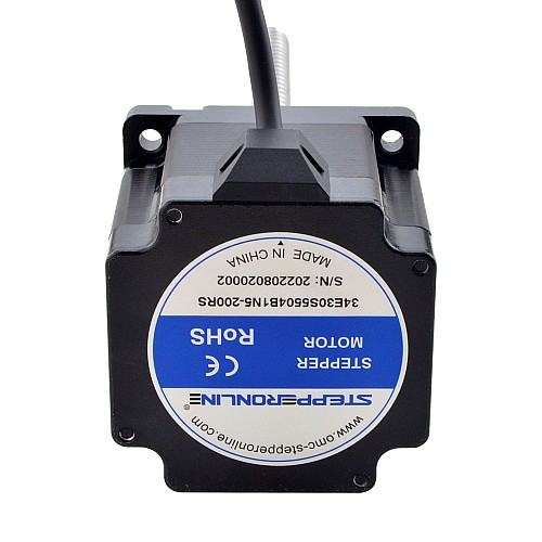 NEMA 34 External Ball Screw Linear Stepper Motor 4.5Nm(637.25oz.in) 5.5A 76mm Stack Screw Lead 10mm(0.3937) Lead Length 200mm - 34E30S5504B1Q5-200RS | StepperOnline AU
