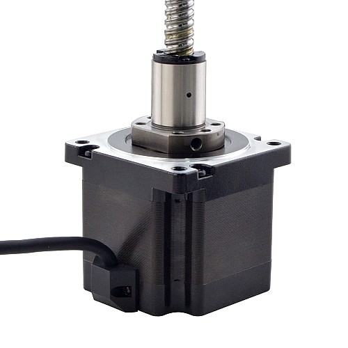 NEMA 34 External Ball Screw Linear Stepper Motor 4.5Nm(637.25oz.in) 5.5A 76mm Stack Screw Lead 10mm(0.3937) Lead Length 200mm - 34E30S5504B1Q5-200RS | StepperOnline AU