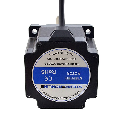 NEMA 34 External Acme Linear Stepper Motor 5.5A 76mm Stack Screw Lead 2.54mm(0.1) Lead Length 200mm - 34E30S5504GK5-200RS | StepperOnline AU
