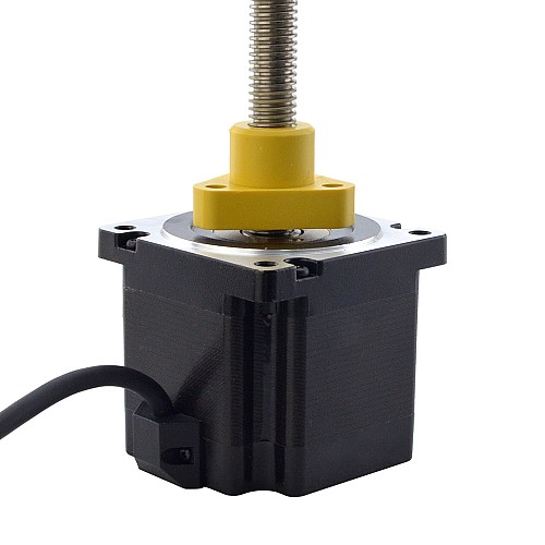 NEMA 34 External Acme Linear Stepper Motor 5.5A 76mm Stack Screw Lead 2.54mm(0.1) Lead Length 200mm - 34E30S5504GK5-200RS | StepperOnline AU