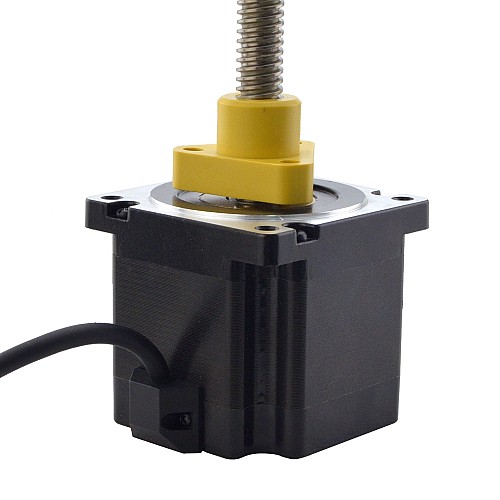 NEMA 34 External Acme Linear Stepper Motor 5.5A 76mm Stack Screw Lead 6.35mm(0.25) Lead Length 200mm - 34E30S5504RK5-200RS | StepperOnline AU