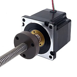 NEMA 34 External Acme Linear Stepper Motor 5.5A 76mm Stack Screw Lead 6.35mm(0.25") Lead Length 250mm