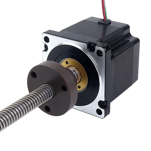 NEMA 34 External Acme Linear Stepper Motor 5.5A 76mm Stack Screw Lead 6.35mm(0.25) Lead Length 250mm - 34E31S5504RK5-250RS | StepperOnline AU