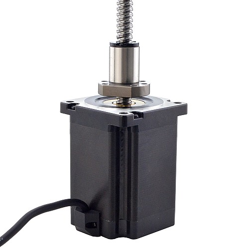 NEMA 34 External Ball Screw Linear Stepper Motor 8Nm(1132.90oz.in) 6.0A 114mm Stack Screw Lead 10mm(0.3937) Lead Length 200mm - 34E45S6004B1Q5-200RS | StepperOnline AU