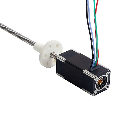Nema 6 External Trapezoidal Linear Stepper Motor 0.3A 32mm Stack Screw Lead 2mm(0.07874) Lead Length 100mm - 6E13S0304AC7-100RS | StepperOnline AU
