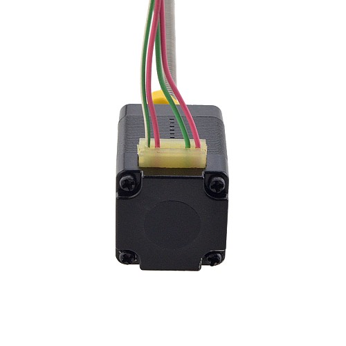 NEMA 8 External Trapezoidal Linear Stepper Motor 0.5A 30mm Stack Screw Lead 2mm(0.07874) Lead Length 100mm - 8E11S0504AC5-100RS | StepperOnline AU