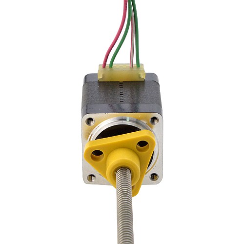 NEMA 8 External Trapezoidal Linear Stepper Motor 0.5A 30mm Stack Screw Lead 2mm(0.07874) Lead Length 100mm - 8E11S0504AC5-100RS | StepperOnline AU