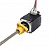 NEMA 8 External Trapezoidal Linear Stepper Motor 0.5A 28.2mm Stack Screw Lead 1mm(0.03937") Lead Length 100mm
