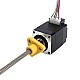 NEMA 8 External Trapezoidal Linear Stepper Motor 0.5A 28.2mm Stack Screw Lead 1mm(0.03937) Lead Length 100mm - 8E11S0504SC5-100RS | StepperOnline AU