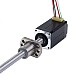 NEMA 8 External Ball Screw Linear Stepper Motor 0.5A 38.2mm Stack Screw Lead 2mm(0.07874) Lead Length 150mm - 8E15S0504BAM5-150RS | StepperOnline AU