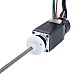 NEMA 8 External Trapezoidal Linear Stepper Motor 0.5A 38mm Stack Screw Lead 1mm(0.03937") w/ Optical Incremental Encoder 1000PPR - 8E15S0504SC4-100RS-OE1K | StepperOnline AU