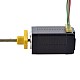 NEMA 8 External Trapezoidal Linear Stepper Motor 0.5A 38.2mm Stack Screw Lead 1mm(0.03937) Lead Length 100mm - 8E15S0504SC5-100RS | StepperOnline AU