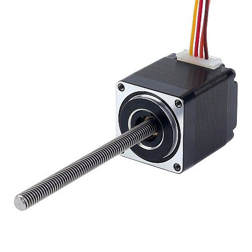 Nema 11 Non-captive 34mm Stack 0.75A Lead 2mm(0.07874) Length 100mm - 11N13S0754AA4-100RS | StepperOnline AU