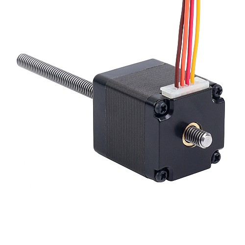 Nema 11 Non-captive 34mm Stack 0.75A Lead 2mm(0.07874) Length 100mm - 11N13S0754AA4-100RS | StepperOnline AU