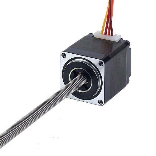 Nema 11 Non-captive 34mm Stack 0.75A Lead 4.877mm(0.192") Length 150mm - 11N13S0754QE4-150RS | StepperOnline AU