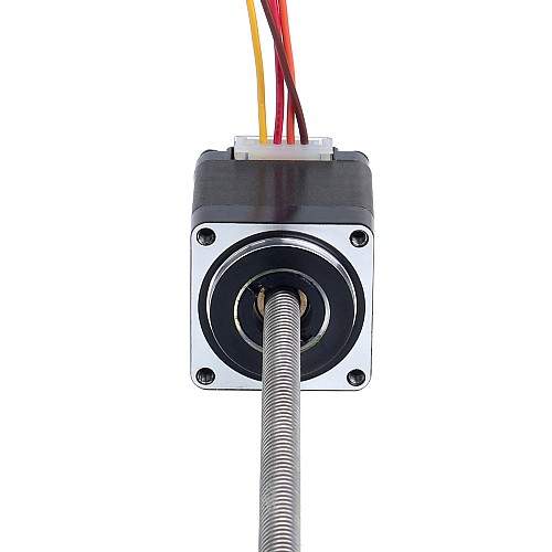 Nema 11 Non-captive 34mm Stack 0.75A Lead 4.877mm(0.192") Length 150mm - 11N13S0754QE4-150RS | StepperOnline AU