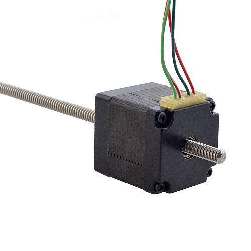 NEMA 11 Non-Captive Acme Linear Stepper Motor 1.0A 32.2mm Stack Screw Lead 1.27mm(0.05) Lead Length 200mm - 11N13S1004FD5-200RS | StepperOnline AU