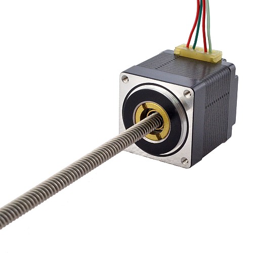 NEMA 11 Non-Captive Acme Linear Stepper Motor 1.0A 32.2mm Stack Screw Lead 5.08mm(0.2) Lead Length 200mm - 11N13S1004HD5-200RS | StepperOnline AU