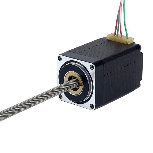 NEMA 11 Non-Captive Acme Linear Stepper Motor 1.0A 46mm Stack Screw Lead 0.635mm(0.025) Lead Length 250mm - 11N18S1004ED5-250RS | StepperOnline AU